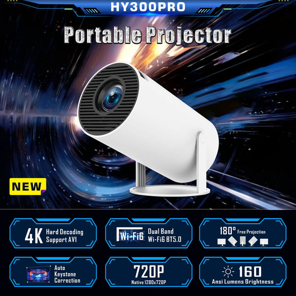 Proyector Portátil HY300 Pro - Cine en Casa de Bolsillo