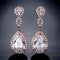 Aretes de Novia con Zirconia AAA Forma de Gota Banquete Nupcial