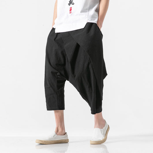 Pantalones Cortos Cargo Holgados para Hombre con Cintura Elástica Bajo la Rodilla - Image 8