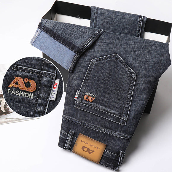 Jeans Rectos Sueltos de Seda de Hielo para Verano