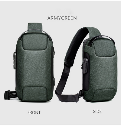 Mochila Crossbody Impermeable Antirrobo para Hombre - Bolsa de Viaje Oxford Multifunción - Image 29