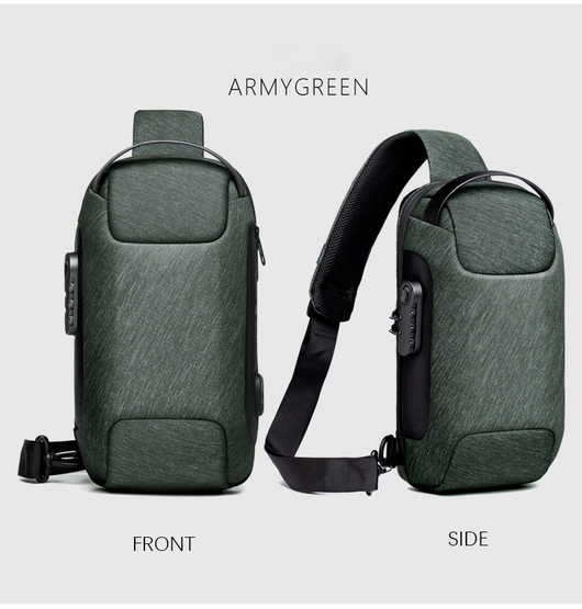 Mochila Crossbody Impermeable Antirrobo para Hombre - Bolsa de Viaje Oxford Multifunción - Image 29