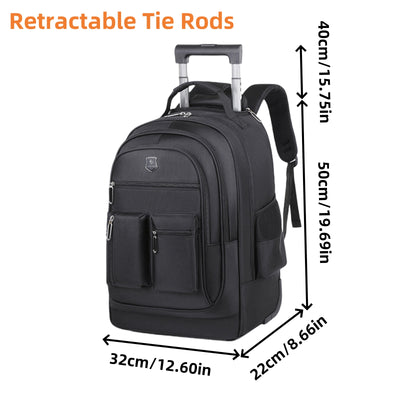 Mochila de Viaje de Gran Capacidad con Ruedas - Bolsa de Equipaje Trolley Multifuncional - Image 9