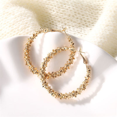 Aretes de Perla Redonda Dorados para Mujer - Image 16