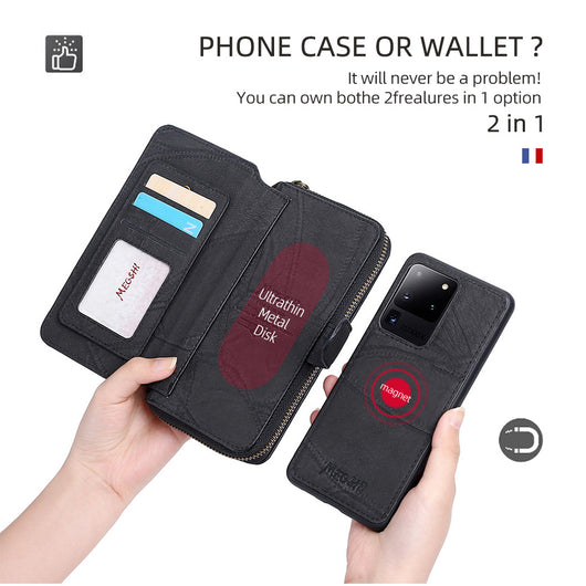 Funda de Cuero para Teléfono con Compartimentos para Tarjetas - Image 8