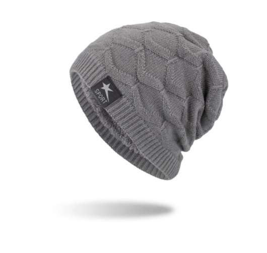 Gorro Tejido Impermeable con Forro de Terciopelo - Color Sólido - Image 6