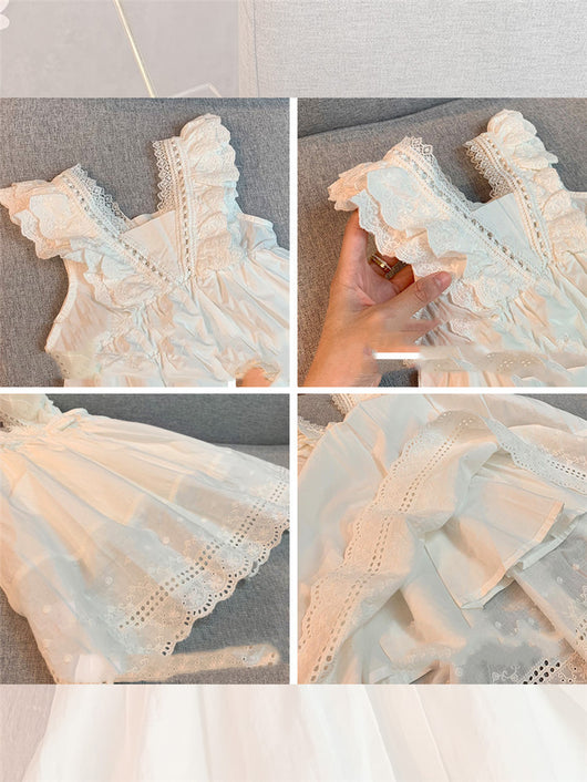 Falda Princesa Blanca con Encaje para Bebé Niña - Diseño Elegante Verano - Image 7