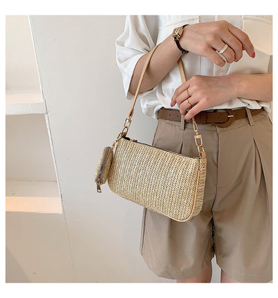 Bolsa de Playa Tejida para Mamá e Hijo - Portátil y Versátil - Image 8