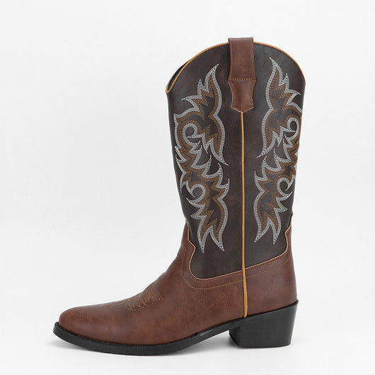 Bota Retro Alta con Bordado para Hombre - Image 9
