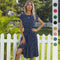 Vestido Midi Plisado Verde Lunares para Mujer - Elegante y Versátil