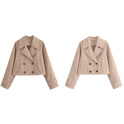 Gabardina Francesa Elegante para Mujer - Abrigo de Manga Larga Estilo Europeo - Image 5