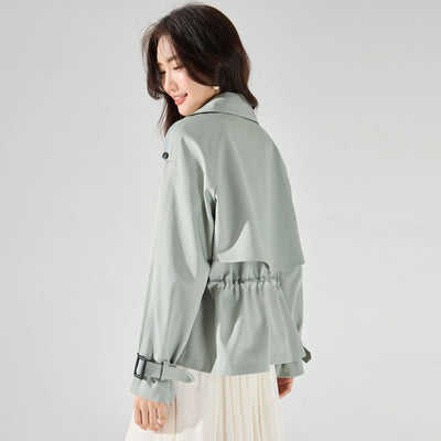 Gabardina Corta de Algodón Premium - Resistente a Arrugas - Image 7