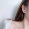 Aretes de Plata Esterlina con Cristales Austriacos - Oro Rosa y Blanco 18K