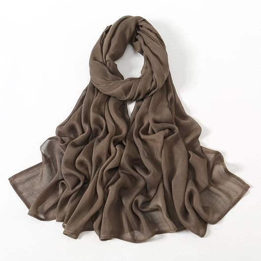 Pañuelo Modal Rayon Malayo Indonesio Colores Sólidos Transpirable - Image 6