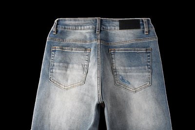 Jeans Slim Fit para Hombre con Detalles Rotos - Image 11