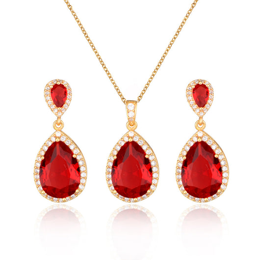 Conjunto de Collar y Aretes de Circonita Brillante para Novia - Joyería Elegante y Minimalista - Image 4