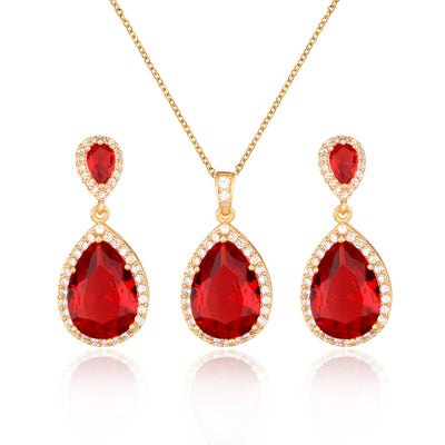 Conjunto de Collar y Aretes de Circonita Brillante para Novia - Joyería Elegante y Minimalista - Image 27