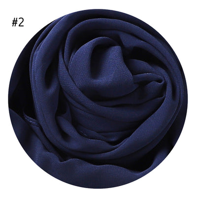 Pañuelo de Gasa Perlada en Colores Sólidos - Cobertura Elegante Monocromática - Image 7