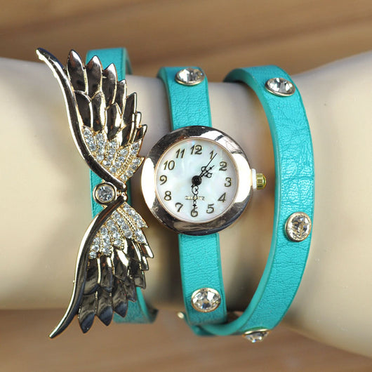 Reloj Pulsera Estilo Harajuku con Alas Retro Inspiración Coreana - Image 2