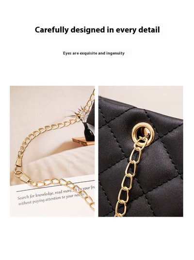 Bolso Bandolera Mujer Capacidad Grande Diseño Rombo Cadena Premium - Image 18