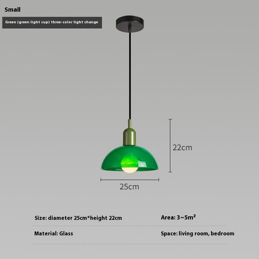Lámpara Colgante Bauhaus Retro de Cristal para Restaurante - Image 57