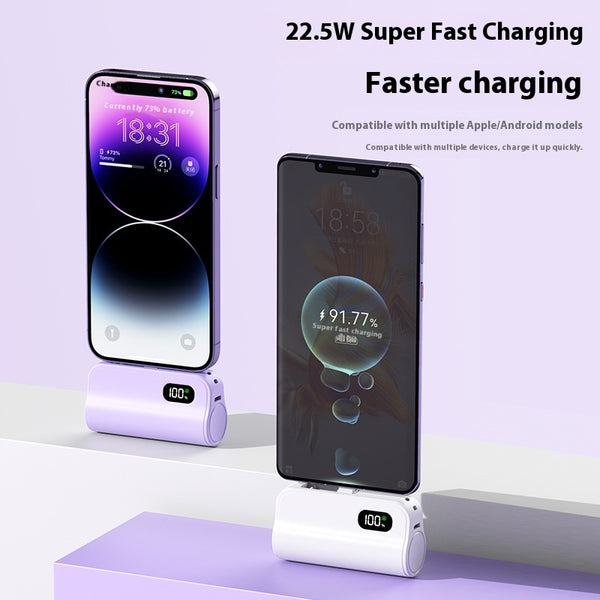 Banco de Energía Portátil Cápsula Mini 5000mAh - Certificado 3C