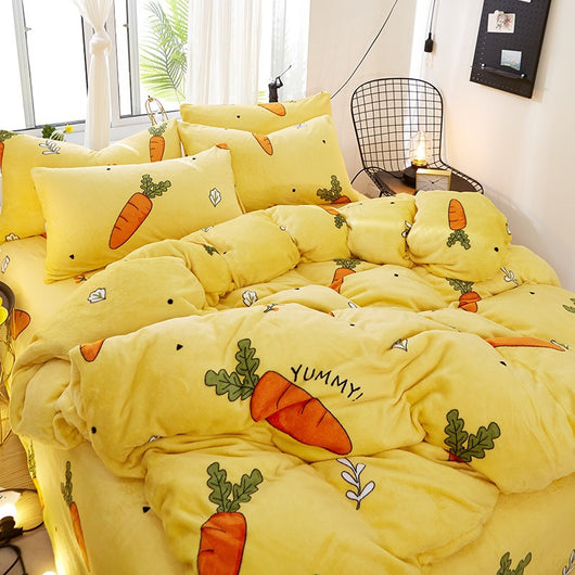 Juego de Sábanas de Franela 4 Piezas - Funda Nórdica, Sábana Bajera y Fundas de Almohada - Image 4