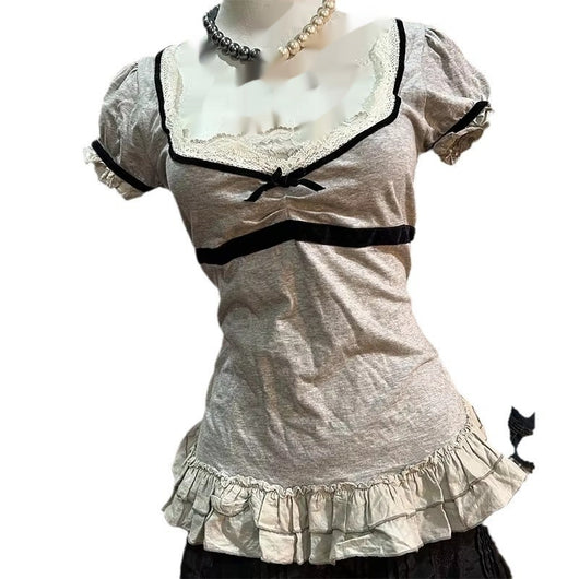 Blusa Entallada con Encaje en la Cintura - Colección Verano - Image 3