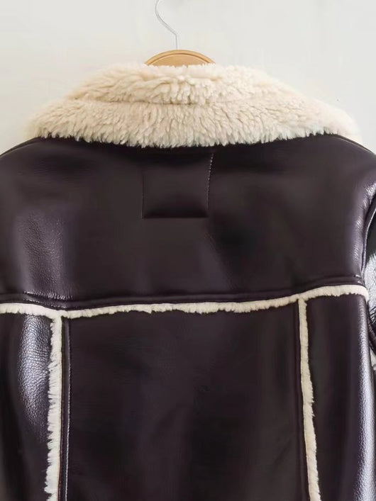 Chaqueta Slim de Solapa Corta y Manga Larga con Estilo Personalizado - Image 3