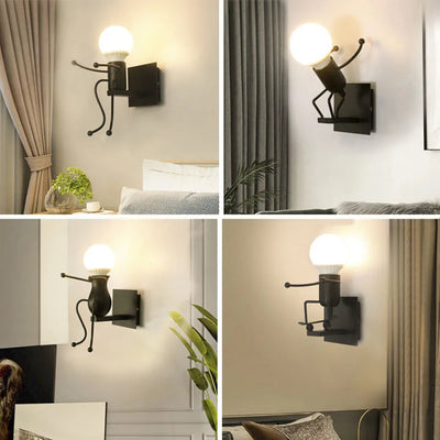 Lámpara de Villano Cartoon para Mesita de Noche - Diseño Minimalista en Hierro - Image 3