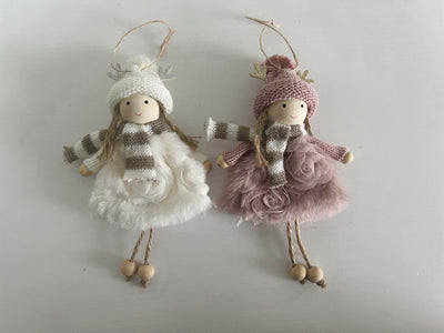 Muñeca Decorativa Navideña con Astas y Alas de Ángel - Image 15
