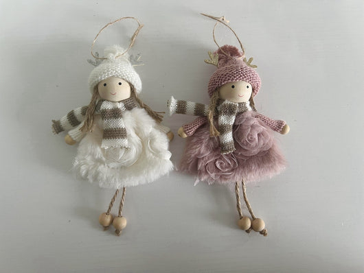 Muñeca Decorativa Navideña con Astas y Alas de Ángel - Image 15