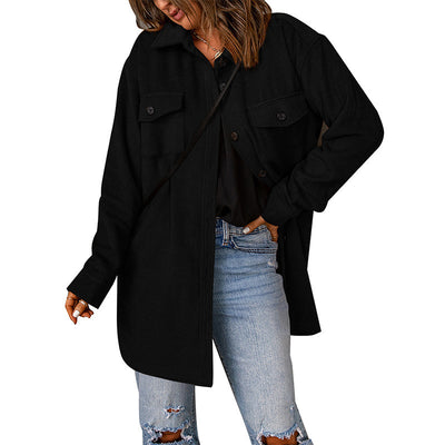 Chaqueta de Pana para Mujer - Elegancia Casual en Tono Sólido - Image 21