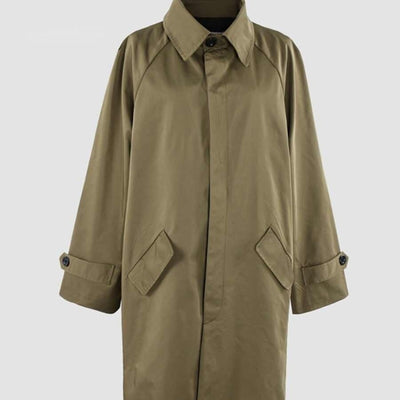 Chaqueta Suelta Tipo Duster con Solapa - Estilo Casual Moderno para Hombre