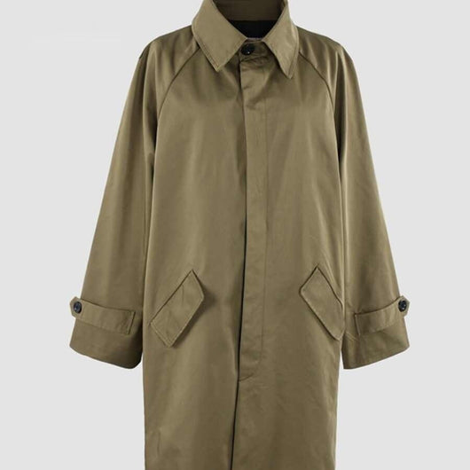 Chaqueta Suelta Tipo Duster con Solapa - Estilo Casual Moderno para Hombre