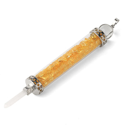 Colgante Cristal Rodolita con Alas - Botella de Deseos Artesanal - Image 5