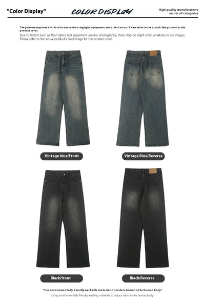 Jeans Vintage Holgados con Micro Acampanada para Hombre - Image 9
