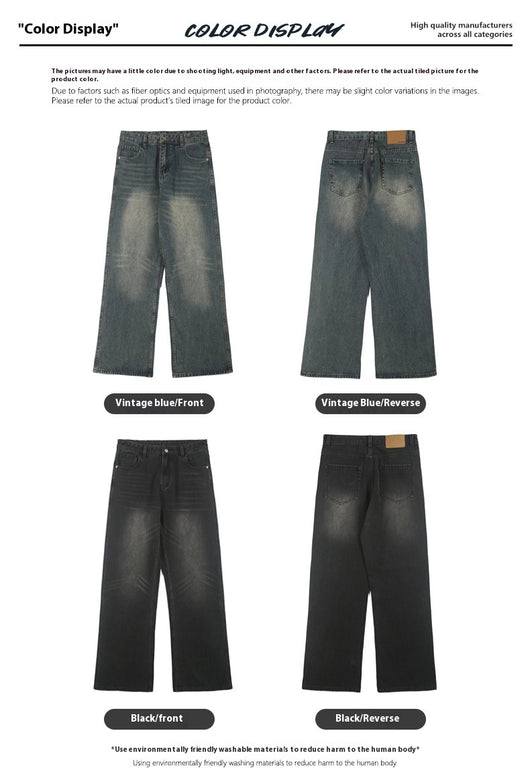 Jeans Vintage Holgados con Micro Acampanada para Hombre - Image 9