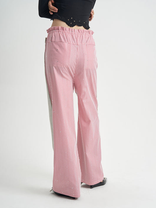 Jeans Rosa con Diseño Patchwork Cuadros para Mujer - Image 11