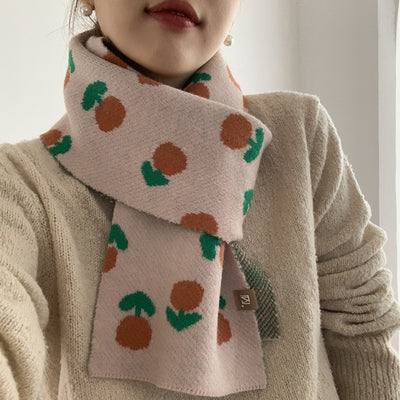 Bufanda de Lana Jacquard Tulipán para Mujer - Image 5
