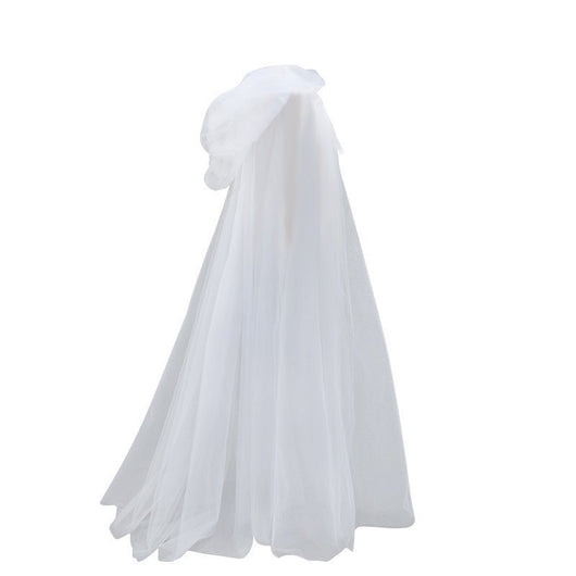 Capa con Capucha Fantasma Halloween - Disfraz Bruja Malla Transparente - Image 7