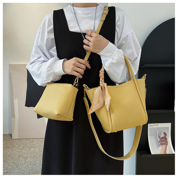 Bolso Bandolera Coreano Textura Litchi Diagonal