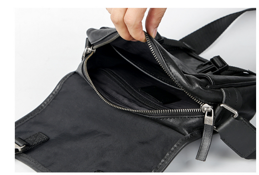 Bolsa de Cuero para Hombre con Correa Cruzada Ajustable - Image 8