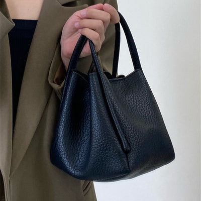 Bolso Bucket de Cuero Suave con Textura Lichee Premium - Image 10