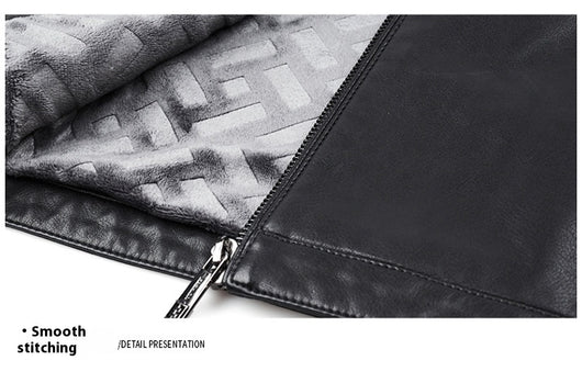 Chaqueta de Cuero Casual Acolchada para Hombre con Forro Polar - Image 32