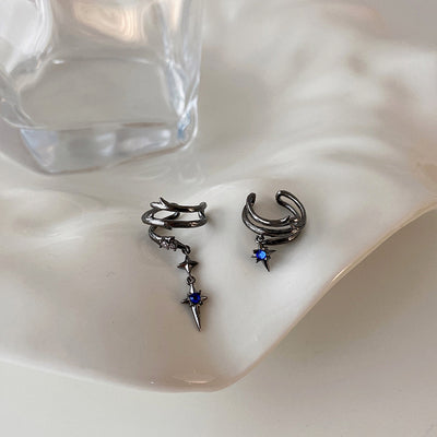 Aro de Oreja Zirconia Estrella - Aretes sin Perforación con Estilo Personalizado - Image 9