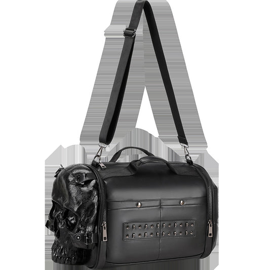 Bolsa Crossbody de Viaje con Diseño de Calavera 3D - Portátil y Moderno - Image 2
