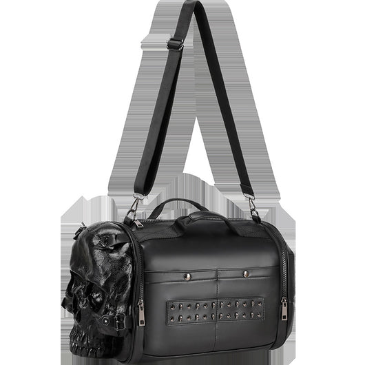 Bolsa Crossbody de Viaje con Diseño de Calavera 3D - Portátil y Moderno - Image 2