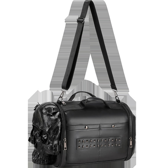 Bolsa Crossbody de Viaje con Diseño de Calavera 3D - Portátil y Moderno