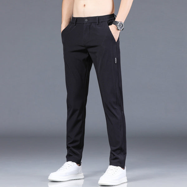 Pantalones Casuales para Hombre en Seda de Hielo